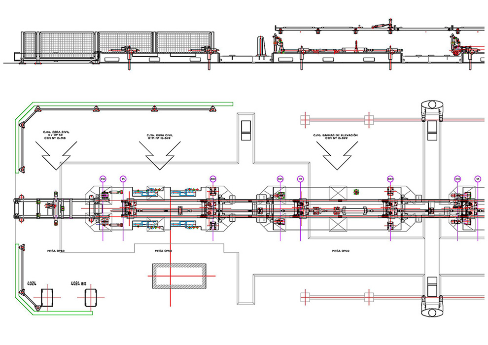 Lay Out Linea 5 Estaciones Completacion Soldadura